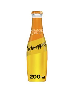 Schweppes Orange Juice 200ml in Glass x 24