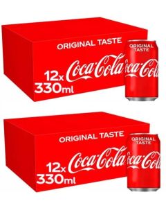 Coca Cola Original Taste Multipack (2 X12PK) 330ML x24