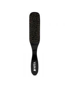 Wholesale Supplier VAIN Wooden Beard & Fade Brush - 100% Boar Bristles in Wood Body - Perfect Fades & Beard Styles BLACK