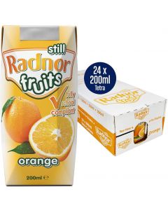 Wholesale Supplier Radnor Fruits Orange Still Fruit Juice Tetra Pak 24x200ml