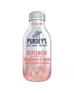 Purdey's Natural Energy Replenish Raspberry & Rose with Essential Minerals 330ml x12