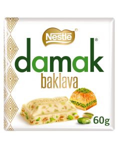 Wholesale Supplier Nestle Damak Baklava White Chocolate With Pistachio 60g x 6