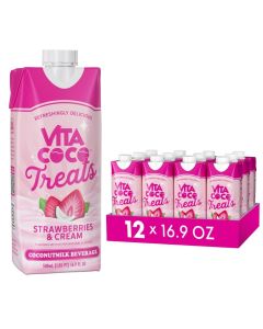 Wholesale Supplier US Vita Coco Treats Strawberries & Cream Coconut Milk Drink 500ml x 12 BBE: 10/07/2025