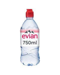 Wholesale Supplier Evian Still Water Sport Cap 750ml x 6