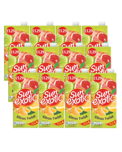 Wholesale Supplier Sun Exotic Citrus Twist PM 1Ltr x 12 Best Before 03/2025
