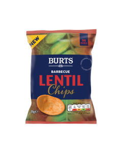 Burts Lentil Chips BBQ 20gr x 16
