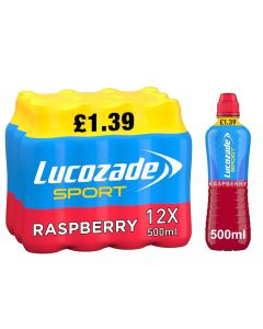 Wholesale Supplier Lucozade Sport Raspberry 500ml x 12 PM£1.39