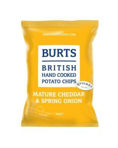 Burts Mature Cheddar & Spring Onion Potato Chips 40g x 20