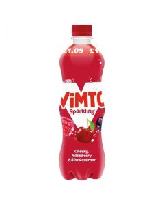 Wholesale Supplier Vimto Sparkling Cherry, Raspberry & Blackcurrant 500ml x 12 PM£1.09 BBE July 2023