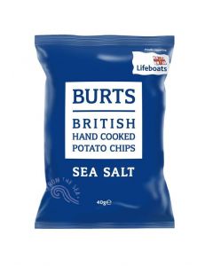 Burts Sea Salt Potato Chips Hand Cooked 40g x 20