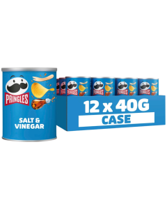 Pringles Salt & Vinegar Snack 40g x 12
