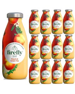 Firefly Still Peach & Green Tea Botanical Drinks in Glass 330ml x 12