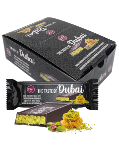 Elit Dubai Dark Chocolate Crispy with Pistachio and Kadayif 30g x 24