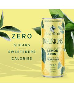 Radnor Infusions Lemon and Mint Sparkling Water 330ml x 12