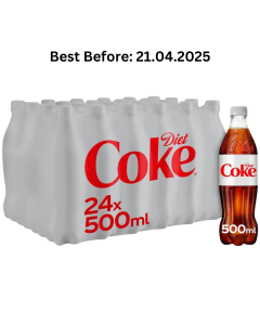 Wholesale Supplier Diet Coke Bottle 500ml x24pk Best Before 21.04.2025