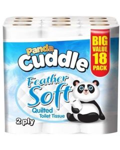 Wholesale Supplier Panda Cuddle White 2ply Toilet Rolls (2 x18pk) 36 Rolls