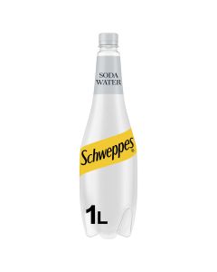 Schweppes Soda Water 1L x 6 BBE 28/02/2023