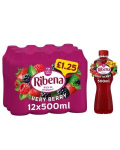 Ribena Very Berry 500ml x 12 PM £1.25