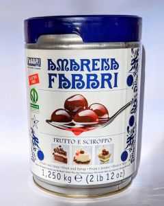 Wholesale Supplier Fabbri Amarena Wild Cherries in Syrup 1.25kg