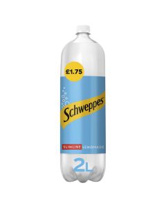 Schweppes Slimline Lemonade Zero Sugar 2L x 6 PM£1.75